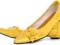 %%  BUTY BALERINKI Z KWIATEM YT52 YELLOW EKO  40
