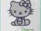 APLIKACJE naprasowanki HALLO KITTY  kotek FIOLETOW