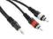 Kabel 1xJack ster. 3.5mm/2xRCA Phono 3m KP3CCM235Y