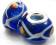 Lampwork Kreślony Niebieski