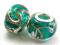 Lampwork Szmaragdowy Wąż