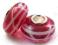 Lampwork Fuksja Kreślona