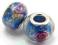 Lampwork Błękitne Ślimaczki