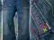 F&F jeansowe kolorowe szwy r 92 NOWE