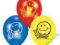 BALONY UŚMIECHY SMILEY WORLD 6 SZT URODZINY