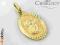 PIĘKNY złoty medalik Z MATKĄ BOŻĄ  alleZloto_pl