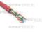 Kabel kat.5e UTP linka skrętka CU czerwona FV P-ń