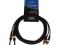 Przewód kabel 2xRCA chinch - 2xJACK MONO - 3m [DS]