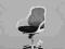 Fotel biurowy CEAN biało-czarny design LIVING ART
