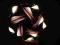 PUZZLELAMP: Lampka nocna ARINITI śr30cm- fioletowa