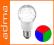 ŻARÓWKA DIODOWA LED KOLOROWA E27 ZMIENNA RGB 1,2W