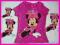 Bluzka DISNEY MYSZKA MINNIE 122 cm róż malina