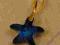 SWAROVSKI WISIOREK STARFISH 16 BERMUDA BLUE ZŁOTO