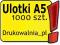 ULOTKI A5 1000 szt - DWUSTRONNE - ULOTKA A5