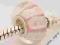 SZKLANY KORALIK MODULOWY CHARM  PINK ROZOWY  nr371