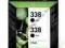 ORG. HP Tusz 338 2szt. CB331EE BLACK PSC 1610 Krk