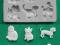 FORMA SILIKONOWA - PSY- ALPHABET MOULDS