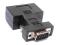 Adapter przejście VGA (wt) - 3xRCA YUV (gn)