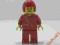Lego ludziki figurka - dziewczyna na czerwono