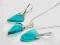 AVANGARDE INDICOLITE Kolczyki wisiorek SWAROVSKI