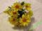 Kwiaty Sztuczne - Dalia żółta Bukiet