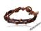 BRANSOLETKA BRĄZOWA modna Rzemyki i sznurki
