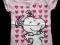 SNOOPY - rewelacyjny dziecięcy t-shirt - 135 cm