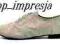Balerinki JAZZÓWKI oxfordki 123-1 a51 grey 37
