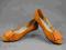 Balerinki EXTRA orange eleganckie F&S roz 40