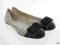Balerinki Noski Meliski Kwiatki r 37 KHAKI 6148
