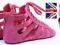 SANDAŁY BUTY ZAMEK RZYMIANKI 1050 PINK ZAMSZ 36