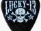 DUNLOP kostka LUCKY13 Skull .73mm PROMOCJA