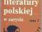 HISTORIA LITERATURY POLSKIEJ w zarysie Tom 2 1987