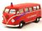 1962 VW CLASSICAL BUS STRAŻ SKALA 1:24 WELLY !!!