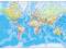 Mapa Świata - english plakat 91,5x61 cm