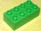 SK nowe LEGO DUPLO klocek zielony 2x4 piny