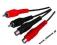 Kabel 2 x RCA wtyk - 2 x RCA gniazdo 10m KB-001