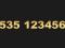 ZŁOTY NUMER________ 535  123456 _______FIRMA FV23%