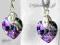 ** Swarovski ** Serca Vitrail Light Boski Fiolet !