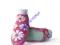 Kapcie SOXO ze skórzaną podeszwą 0-12 m-cy 11cm