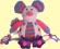 Wielofunkcyjna zabawka myszka Jolly Baby +sztućce