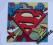 Magnes pop art superman super wzór :)