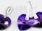 WYPRZEDAŻ  SWAROVSKI ~ KOMPLETY~ SERCA~SREBRO 925