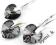 SWAROVSKI Komplet Serca Silver Night