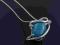 Cudowny naszyjnik turkus srebro 925