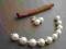 Komplet Swarovski   Perły  Białe  biżuteria ślubna