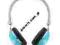 4W Słuchawki stereo pałąk niebieskie Ontech_pl