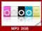 Mini Mp3 2gb z klips 5 kolorow i ladowarka gratis