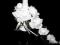 Stroiki stroik na świeczkę róża ślub KOMUNIA U174