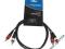 Profesjonalny kabel  2x CHINCH - CHINCH  RCA 0,5m